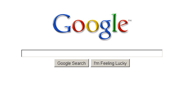 Google homepage 2008 version