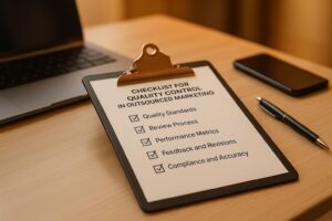 Checklist for Quality Control in Outsourced Marketing