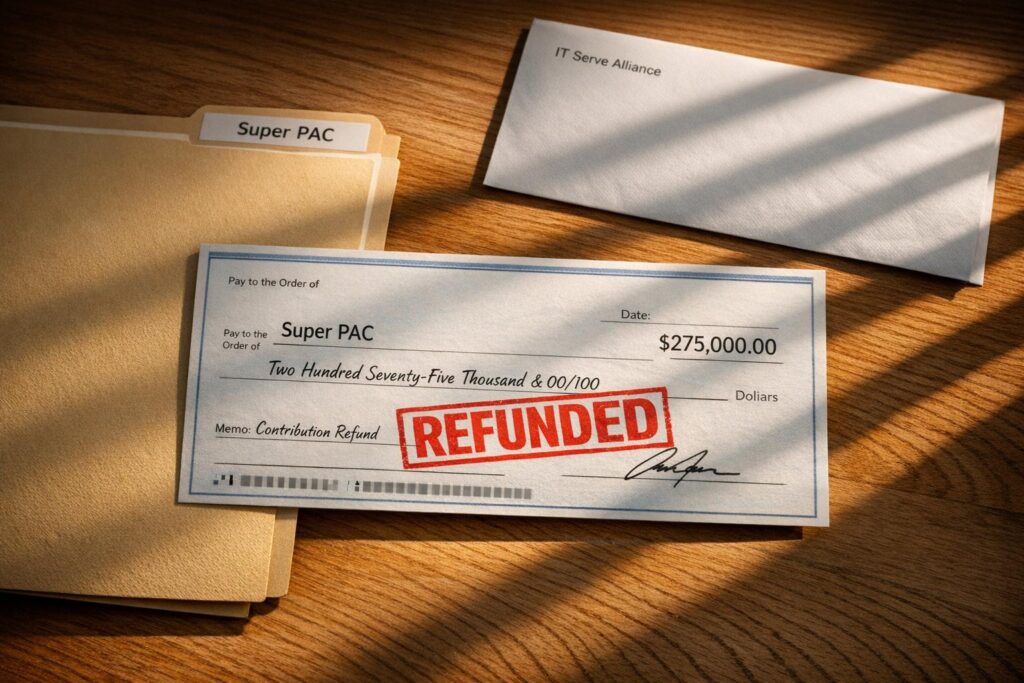 Ramaswamy Super PAC receives $275,000 contribution linked to outsourcing advocacy