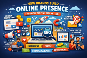 how brands build online presence through digital marketing