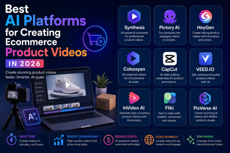 best ai platforms for creating ecommerce product videos