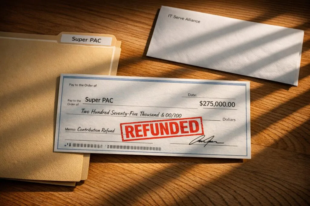 Ramaswamy Super PAC receives $275,000 contribution linked to outsourcing advocacy